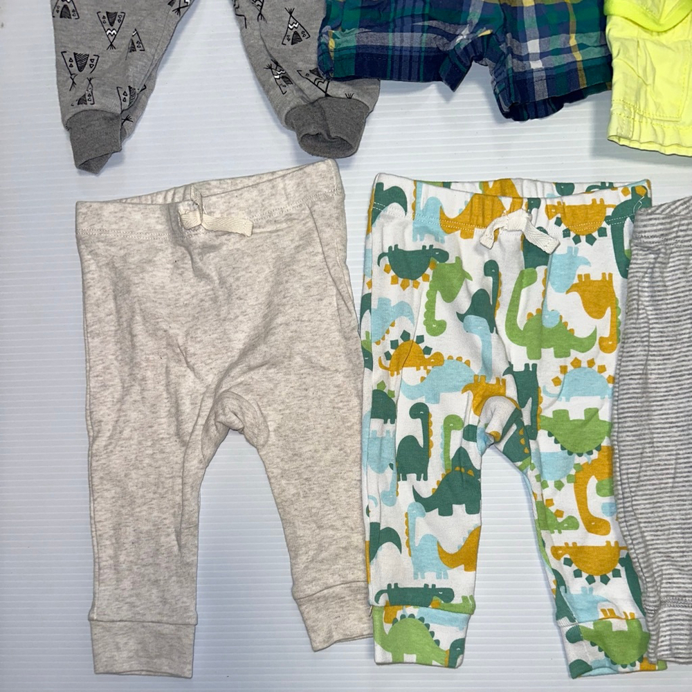 Baby Mixed Brands Bottoms 6 Months Multi-color Pants & Shorts 8-Piece Lot Bundle - Picture 3 of 14